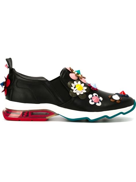 fendi flower sneakers|high top fendi sneakers.